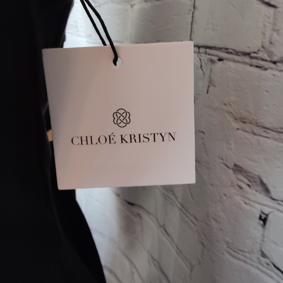 Chloe Kristyn Nicole Black One Shoulder Dress NWT Size Medium MSRP $328 - Picture 5 of 12